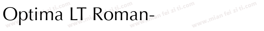 Optima LT Roman字体转换
